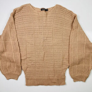 REHAB Brown/Tan Slouchy Knit Sweater Size Small